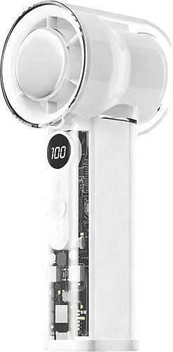 Eurolamp Ανεμιστηράκι Χειρός USB 5W Λευκό 300-20556