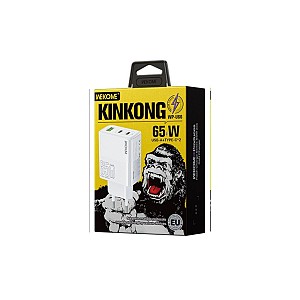 WEKOME Φορτιστής Σπιτιού GaN PD 65W WK WP-U66 3 Θέσεων Λευκό
