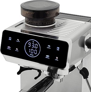Izzy Αυτόματη Μηχανή Espresso 1500W Πίεσης 20bar με Μύλο Άλεσης Μαύρη IZ-6029