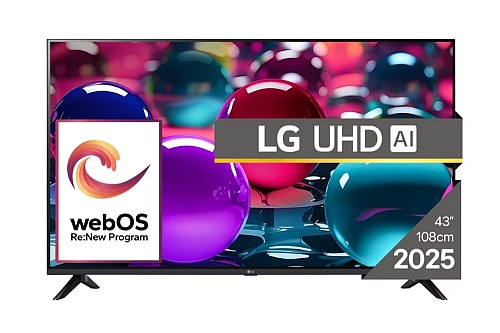 LG Smart Τηλεόραση 43 4K UHD LED AI UA73 HDR (2025) 43UA73003LA