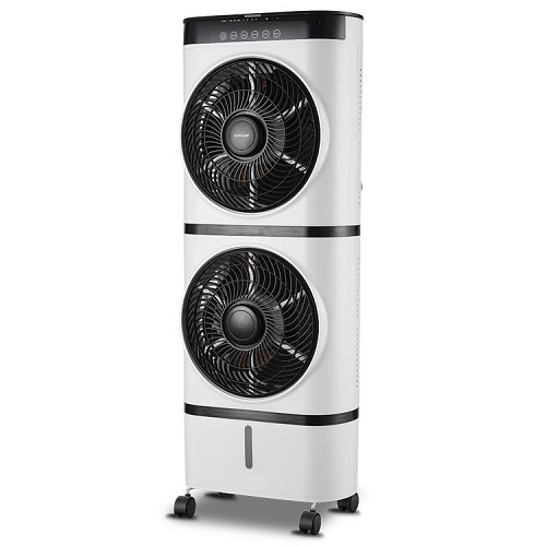 EUROLAMP AIR COOLER ΔΙΠΛΟ ΛΕΥΚΟ-ΜΑΥΡΟ 7L 125W ΜΕ ΚΟΝΤΡΟΛ 300-24509