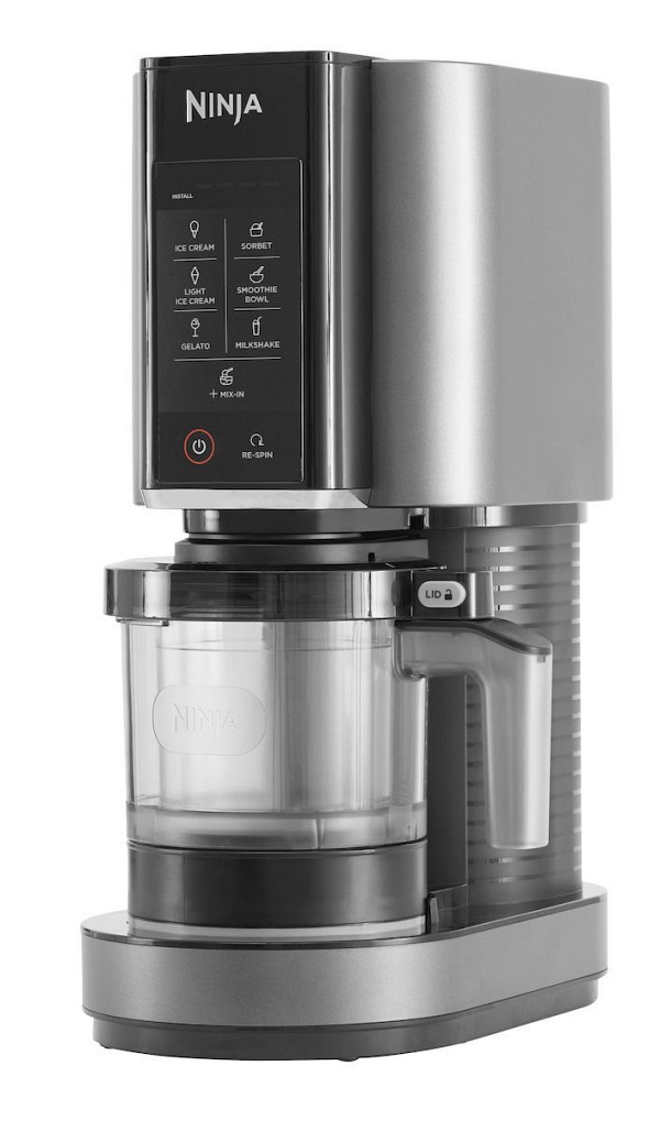 Ninja CREAMi Ice Cream & Frozen Dessert Maker Παγωτομηχανή 2x473ml Black / Silver NC302EU