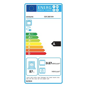 Davoline ESFC 800 WH Κουζίνα 80lt με Εμαγιέ Εστίες Π60cm Λευκή