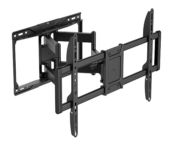 Powertech PT-1423 Βάση Τηλεόρασης Τοίχου με Βραχίονα έως 90 Ασημί