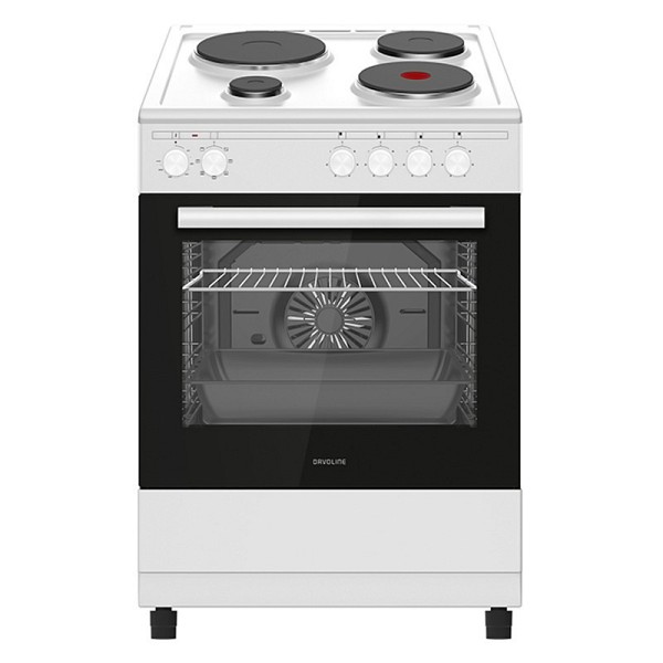 Davoline ESFC 800 WH Κουζίνα 80lt με Εμαγιέ Εστίες Π60cm Λευκή