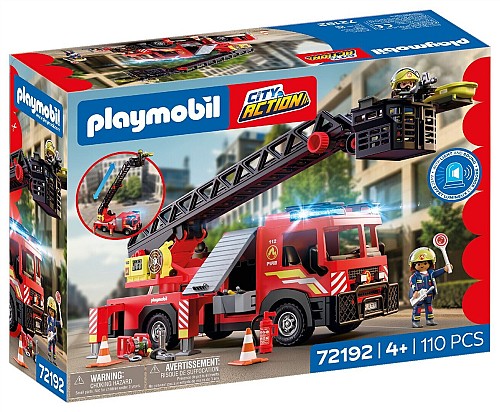 Playmobil City Action Πυροσβεστικό Όχημα Με Σκάλα & Καλάθι για 4 ετών,72192