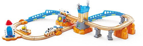 Hape Railway Ξύλινος Σιδηρόδρομος Αποστολή Στο Διάστημα (E3798) 401916003798
