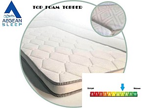 Aegean Sleep Ανώστρωμα AegeanSleep TOP FOAM 100x190x006cm (100.01.210)