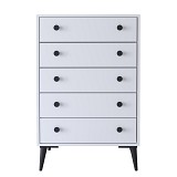 Συρταριέρα ArteLibre AMARI Λευκό Μοριοσανίδα 72x43x114cm 14870045