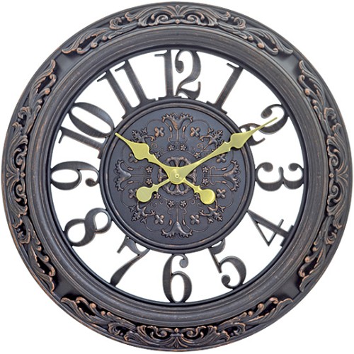 Ρολόι Τοίχου ArteLibre Μαύρο Πλαστικό Φ56cm 14740035