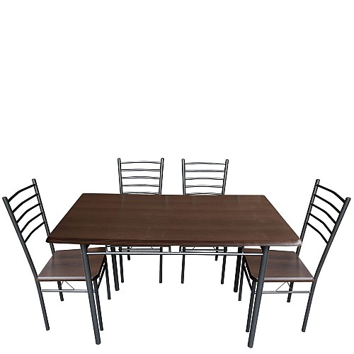 Τραπέζι Σετ (4+1) ArteLibre ALPINE ASTER Wenge 120x68x75cm 14370002