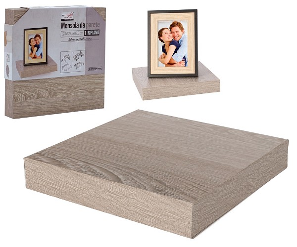 ArteLibre Ράφι Τοίχου Φυσικό Μελαμίνη 23x23.5x3.8cm 06510363