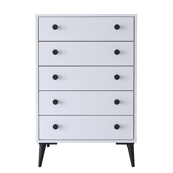 Συρταριέρα ArteLibre AMARI Λευκό Μοριοσανίδα 72x43x114cm 14870045
