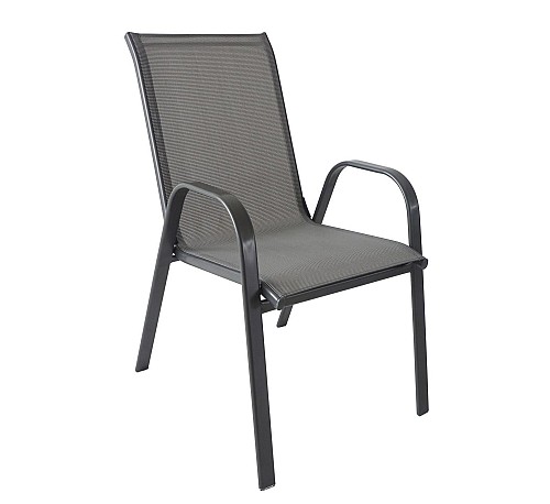 Πολυθρόνα Μεταλλική ArteLibre Neptune Γκρι 55x75x95cm 14450020