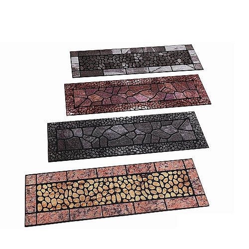 ArteLibre Χαλί Μακρόστενο Σχέδιο Πέτρες 24x90cm Σε 4 Σχέδια 06511236