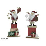 ArteLibre Άι Βασίλης Πολύχρωμο Ξύλο 29cm Σε 2 Σχέδια 06510906