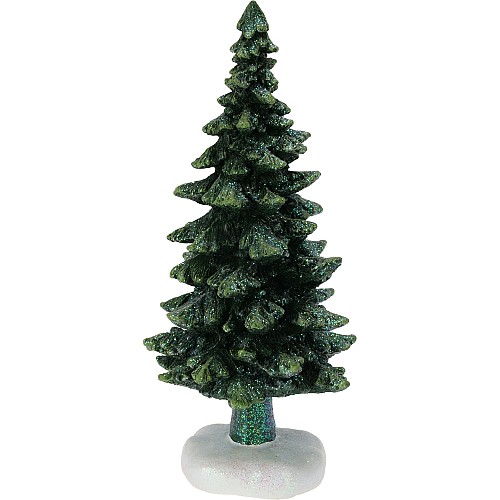 ArteLibre Δεντράκι Μίνι Με Ιριδίζων Glitter Πράσινο Polyresin 10x10x24cm 06350993