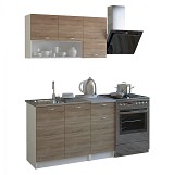 B2bmarkt ΣΥΝΘΕΣΗ ΚΟΥΖΙΝΑΣ JADIEL ΜΕΛΑΜΙΝΗ SONAMA-ΛΕΥΚΟ HM2440 120x46-29,2 εκ.