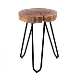 B2bmarkt ΤΡΑΠΕΖΑΚΙ ΣΑΛΟΝΙΟΥ OSLO HM8208.11 ΑΠΟ ΜΑΣΙΦ ΚΟΡΜΟ ΑΚΑΚΙΑΣ 35X35X46Υ