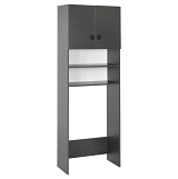 B2bmarkt ΕΠΙΠΛΟ ΠΛΥΝΤΗΡΙΟΥ ΜΕ ΡΑΦΙΑ ΚΑΙ ΝΤΟΥΛΑΠΙ TERRY ΓΚΡΙ ΜΕΛΑΜΙΝΗ HM9122.13 64Χ29Χ181Υεκ.