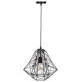 B2bmarkt ΦΩΤΙΣΤΙΚΟ ΟΡΟΦΗΣ ΚΡΕΜΑΣΤΟ HM4067 ΜΑΥΡΟ ΜΕΤΑΛΛΙΚΟ ΔΙΚΤΥΩΤΟ ΚΑΠΕΛΟ 36x30x130Υεκ.