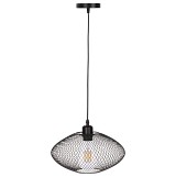B2bmarkt ΦΩΤΙΣΤΙΚΟ ΟΡΟΦΗΣ ΚΡΕΜΑΣΤΟ HM4094 ΜΑΥΡΟ ΔΙΚΤΥΩΤΟ ΜΕΤΑΛΛΙΚΟ ΚΑΠΕΛΟ Φ30x125Υεκ.