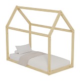 B2bmarkt ΚΡΕΒΑΤΙ ΠΑΙΔΙΚΟ PEPE HM677.01 τ.MONTESSORI ΞΥΛΟ ΠΕΥΚΟ ΦΥΣΙΚΟ- 190x90εκ