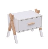 B2bmarkt ΚΟΜΟΔΙΝΟ ΠΑΙΔΙΚΟ PASCHAL HM2497.03 ΛΕΥΚΗ ΜΕΛΑΜΙΝΗ-ΠΕΥΚΟ ΣΕ ΦΥΣΙΚΟ 46x30x38Υεκ
