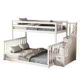 B2bmarkt ΠΑΙΔΙΚH ΚΟΥΚΕΤΑ BEAMER HM711.03 ΞΥΛΟ ΠΕΥΚΟΥ ΣΕ ΛΕΥΚΟ-ΣΤΡΩΜΑΤΑ 90-140x190εκ
