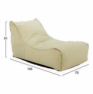 B2bmarkt ΠΟΥΦ BLOOM ΑΔΙΑΒΡΟΧΟ HM5111.11 ΜΠΕΖ 106x70x61Υ εκ.