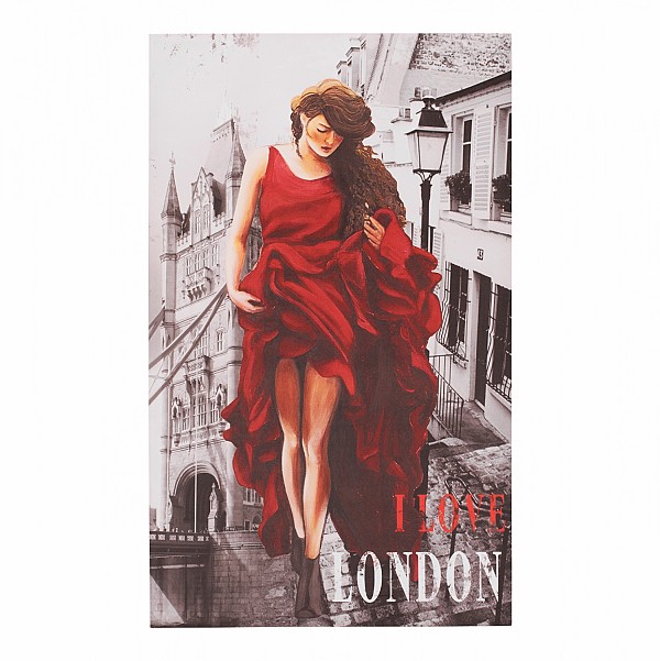 B2bmarkt ΠΙΝΑΚΑΣ ΚΑΜΒΑΣ LONDON WOMAN HM7155.05 120X70X2.5 εκ.