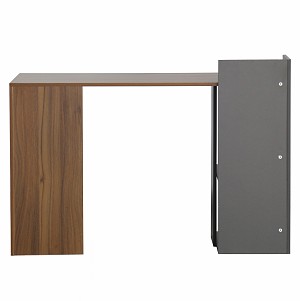 B2bmarkt ΓΡΑΦΕΙΟ ΜΕΛΑΜΙΝΗΣ HM8994.01 ΚΑΡΥΔΙ ΓΚΡΙ 112x55x85Y εκ.