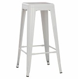 B2bmarkt ΣΚΑΜΠΟ BAR ΜΕΤΑΛΛΙΚΟ MELITA ΣΕ ΛΕΥΚΟ ΜΑΤ HM8642.21 43x43x78 εκ.
