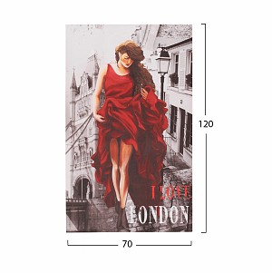B2bmarkt ΠΙΝΑΚΑΣ ΚΑΜΒΑΣ LONDON WOMAN HM7155.05 120X70X2.5 εκ.