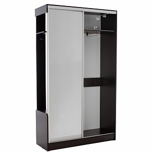 B2bmarkt ΕΠΙΠΛΟ ΕΙΣΟΔΟΥ ΜΕ ΣΥΡΟΜΕΝΗ ΝΤΟΥΛΑΠΑ Κ ΚΑΘΡΕΦΤΗ DULCE WENGE HM2424.02 118X45X210Yεκ.