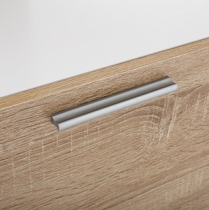 B2bmarkt ΕΠΙΠΛΟ ΕΙΣΟΔΟΥ ΜΕ ΡΑΦΙΑ & ΚΑΘΡΕΠΤΗ ILIANA HM2265 ΛΕΥΚΟ-SONAMA 125,5x37,5x166,5 εκ.