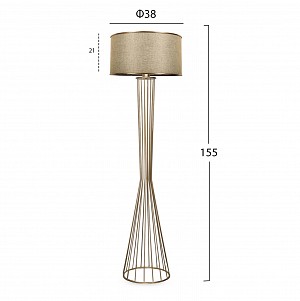 B2bmarkt ΦΩΤΙΣΤΙΚΟ ΔΑΠΕΔΟΥ ΧΡΥΣΟ HM7580.02 Φ38x155 εκ.