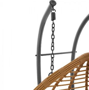B2bmarkt ΔΙΠΛΗ ΚΡΕΜΑΣΤΗ ΠΟΛΥΘΡΟΝΑ ΦΩΛΙΑ ΜΠΕΖ ΜΕ ΜΑΞΙΛΑΡΙ HM5754.01 Φ120x200Υ εκ.