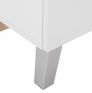 B2bmarkt ΕΠΙΠΛΟ ΕΙΣΟΔΟΥ ΜΕ ΡΑΦΙΑ & ΚΑΘΡΕΠΤΗ ILIANA HM2265 ΛΕΥΚΟ-SONAMA 125,5x37,5x166,5 εκ.