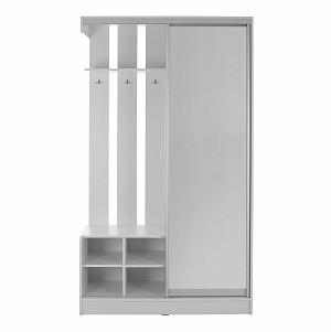 B2bmarkt ΕΠΙΠΛΟ ΕΙΣΟΔΟΥ ΜΕ ΣΥΡΟΜΕΝΗ ΝΤΟΥΛΑΠΑ Κ ΚΑΘΡΕΦΤΗ DULCE ΛΕΥΚΟ HM2424.03 118x45x210 εκ.