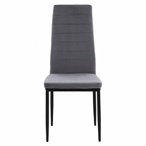 B2bmarkt ΚΑΡΕΚΛΑ ΜΕΤΑΛΛΙΚΗ LADY HM0037.31 ΓΚΡΙ ΒΕΛΟΥΔΟ ME ΜΕΤΑΛΛΙΚΟ ΣΚΕΛΕΤΟ K/D