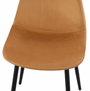 B2bmarkt ΚΑΡΕΚΛΑ LEONARDO ΒΕΛΟΥΔΟ ΧΡΥΣΟ ΜΕ ΜΕΤΑΛΛΙΚΑ ΠΟΔΙΑ 45x47x87Υ εκ. HM00100.09