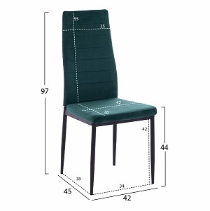 B2bmarkt ΚΑΡΕΚΛΑ ΜΕΤΑΛΛΙΚΗ LADY HM0037.33 ΚΥΠΑΡΙΣΣΙ ΒΕΛΟΥΔΟ ME ΜΕΤΑΛΛΙΚΟ ΣΚΕΛΕΤΟ K/D