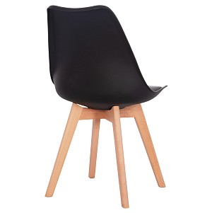 B2bmarkt ΚΑΡΕΚΛΑ VEGAS HM0033.02 ΜΕ ΞΥΛΙΝΑ ΠΟΔΙΑ ΚΑΙ ΜΕ ΚΑΘΙΣΜΑ ΜΑΥΡΟ 47x56,6x82Υεκ.