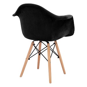 ΠΟΛΥΘΡΟΝΑ ΜΕ ΞΥΛΙΝΑ ΠΟΔΙΑ & ΒΕΛΟΥΔΟ ΜΑΥΡΟ MIRTO HM8720.04