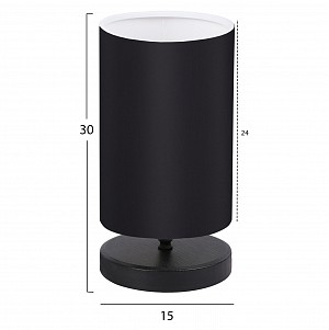 B2bmarkt ΦΩΤΙΣΤΙΚΟ ΕΠΙΤΡΑΠΕΖΙΟ ΞΥΛΙΝΟ ΜΑΥΡΟ HM7595.02 15x30εκ.
