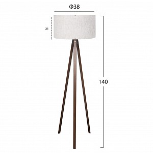 B2bmarkt ΦΩΤΙΣΤΙΚΟ ΔΑΠΕΔΟΥ ΞΥΛΙΝΟ CRUZ HM7578.02 ΚΑΡΥΔΙ ΜΕ ΕΚΡΟΥ ΚΑΠΕΛΟ Φ38x140Y εκ.