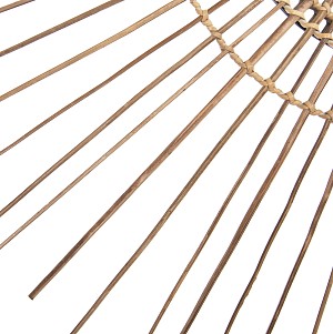 B2bmarkt ΚΑΘΡΕΠΤΗΣ ΣΤΡΟΓΓΥΛΟΣ ΜΕ ΠΛΑΙΣΙΟ ΑΠΟ STICKS ΚΟΚΟΦΟΙΝΙΚΑ ΣΕ ΧΡΩΜΑ ΦΥΣΙΚΟ Φ85 εκ.HM7733
