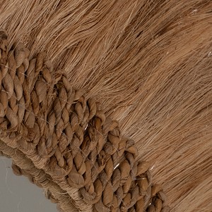 B2bmarkt ΚΑΘΡΕΠΤΗΣ ΣΤΡΟΓΓΥΛΟΣ ΜΕ ΠΛΑΙΣΙΟ ΑΠΟ ΑΜΠΑΚΑ ΣΕ ΧΡΩΜΑ ΦΥΣΙΚΟ 90x4,5x90Yεκ. HM7730