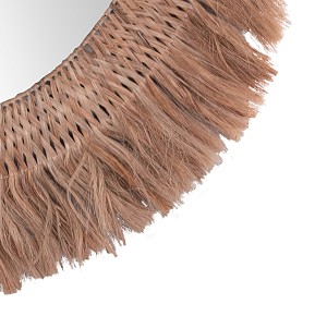 B2bmarkt ΚΑΘΡΕΠΤΗΣ ΤΟΙΧΟΥ ΣΤΡΟΓΓΥΛΟΣ ΜΕ ΙΝΕΣ ΑΜΠΑΚΑ ΣΕ ΧΡΩΜΑ ΦΥΣΙΚΟ 120x4x120Yεκ.HM7747